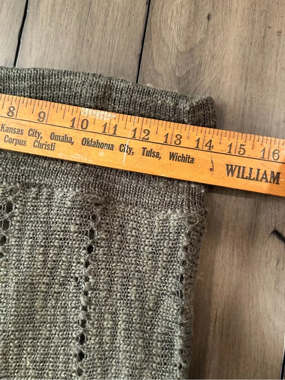 Free People Knit Flared Midi Sweater Skirt in Olive Green #J51